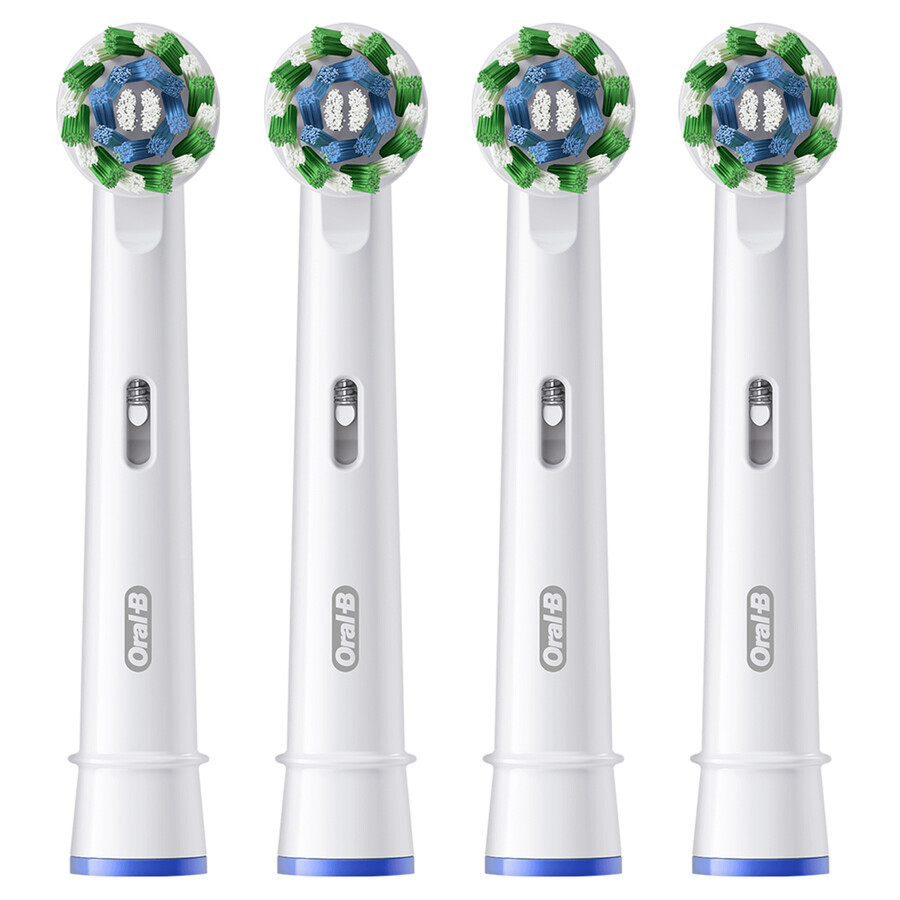 Oral-B Pro Cross Action, Ersatzaufsätze für Clean Maximiser elektrische Zahnbürste, 4 Stück