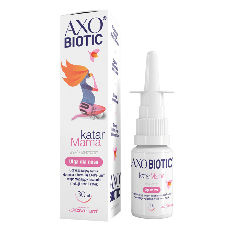 Axobiotic Catarrh Mama, spray de curățare nazală, 30 ml