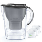 Brita Marella, ulcior cu filtru 2,4 l, grafit + filtru Maxtra Pro Pure Performance, 3 bucăți