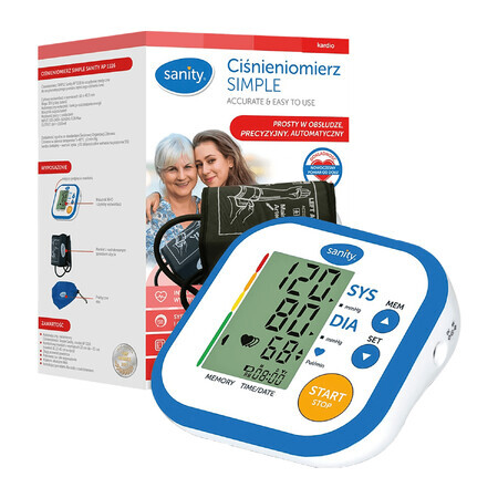 Sanity Simple AP 1116, automatic upper arm blood pressure monitor