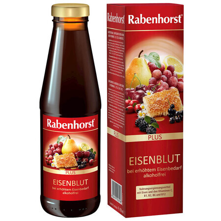 Boisson aux fruits et aux herbes Rabenhorst avec du fer et des vitamines, 450 ml