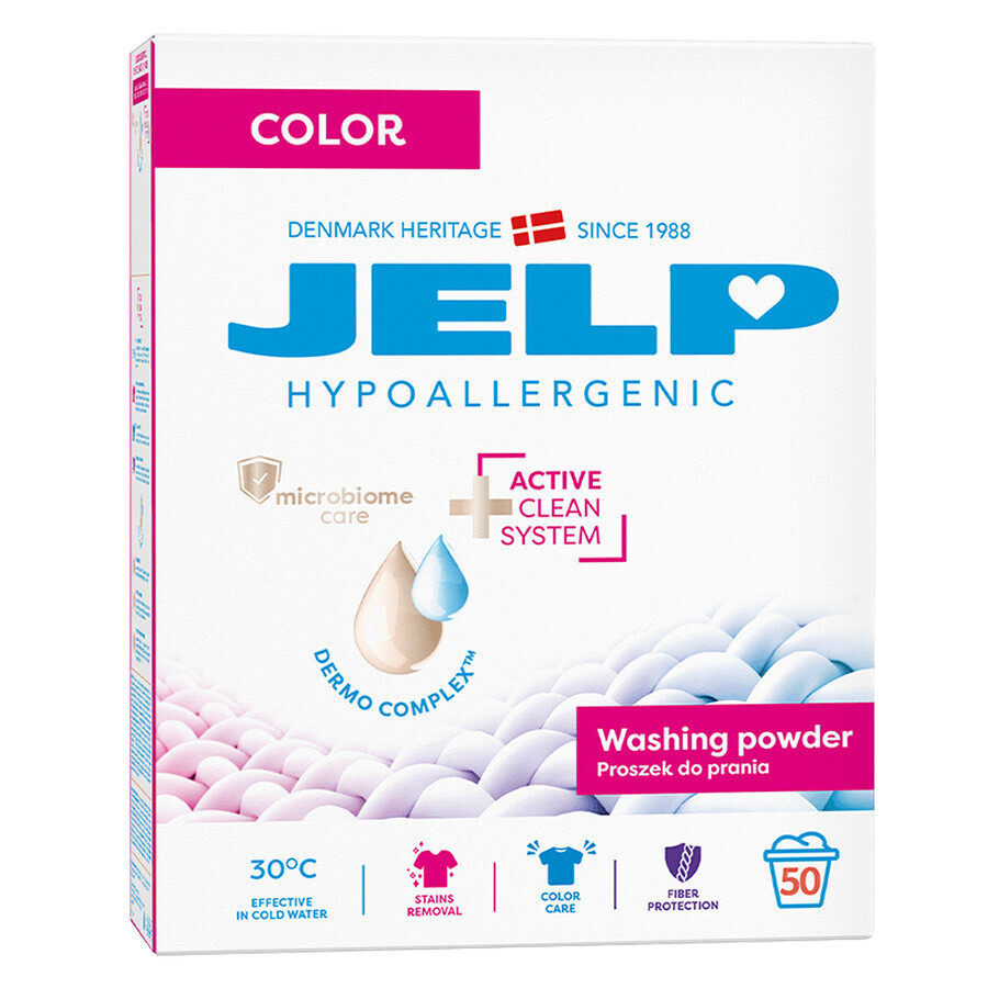 Jelp hypoallergenic washing powder, color, 3 kg