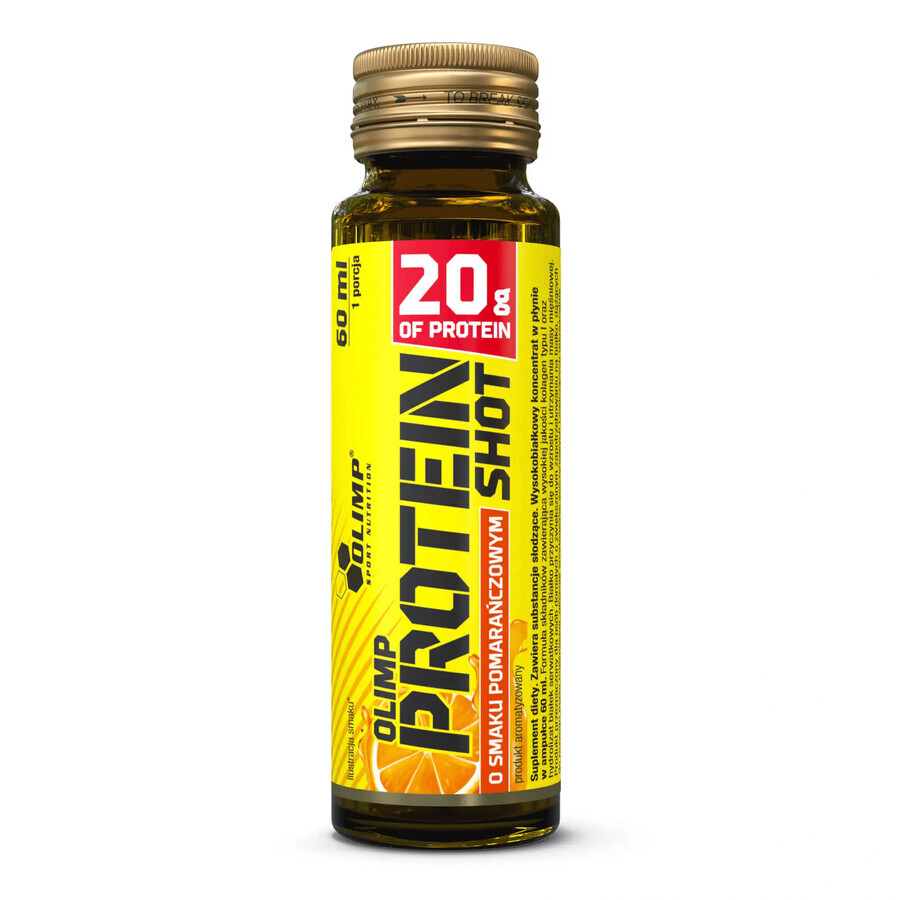 Olimp Protein Shot, aromă de portocale, 60 ml