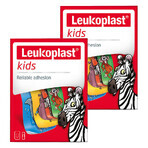 Set Leukoplast Kids, tiritas, 2 tamaños, 2 x 12 piezas