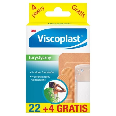 Viscoplast Tourist, patchs, 22 pièces + 4 pièces gratuites