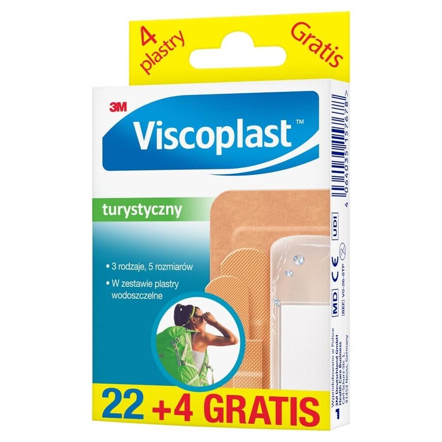 Viscoplast Tourist, patchs, 22 pièces + 4 pièces gratuites