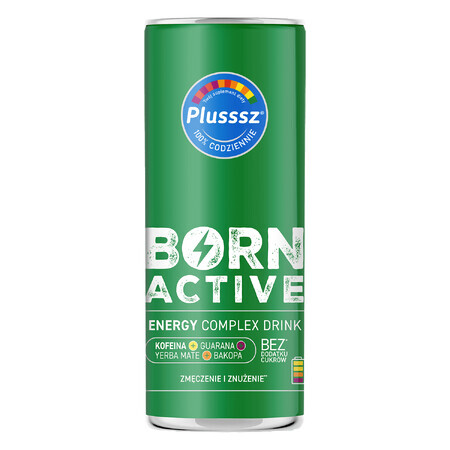 Plusssz Born Active Bebida Energética Compleja, 250 ml