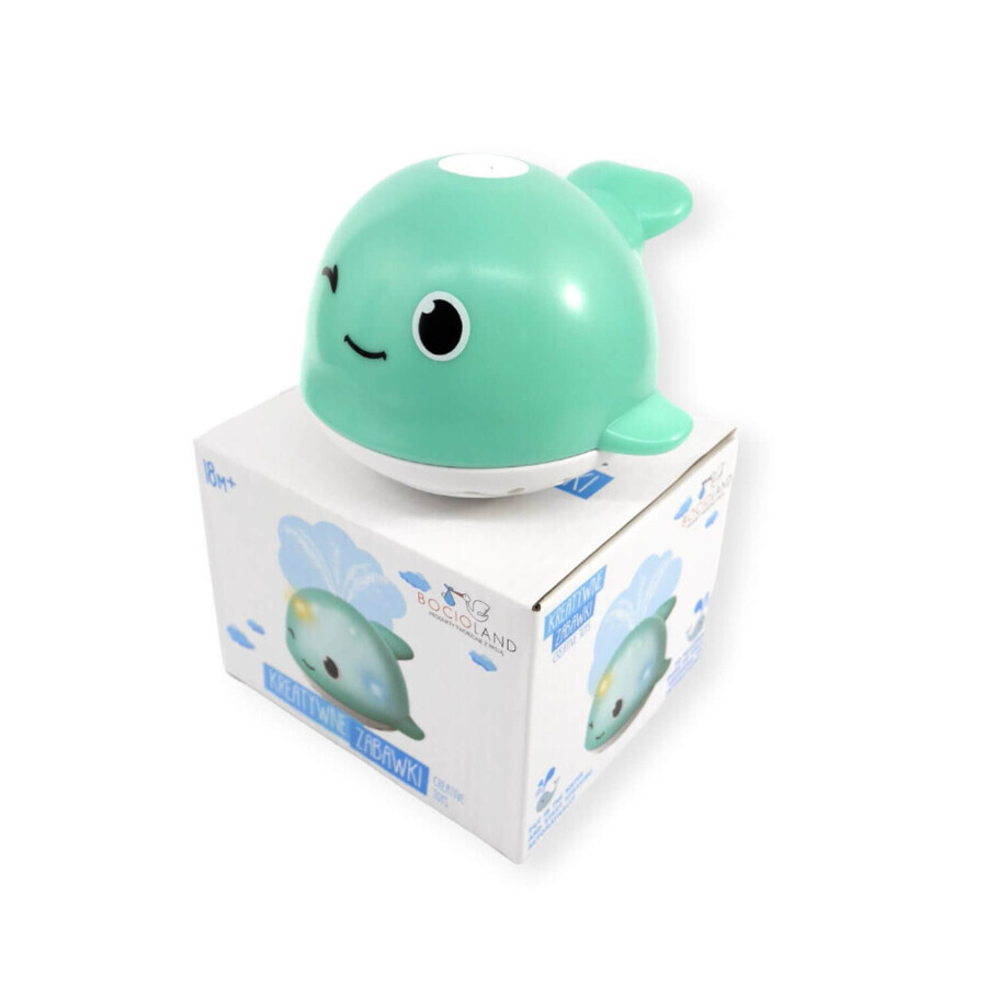 Bocioland, bath toy, fountain, whale, 1 pc