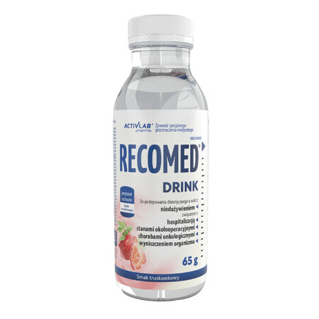 Activlab Pharma RecoMed Drink, nutritional preparation, strawberry flavor, 65 g