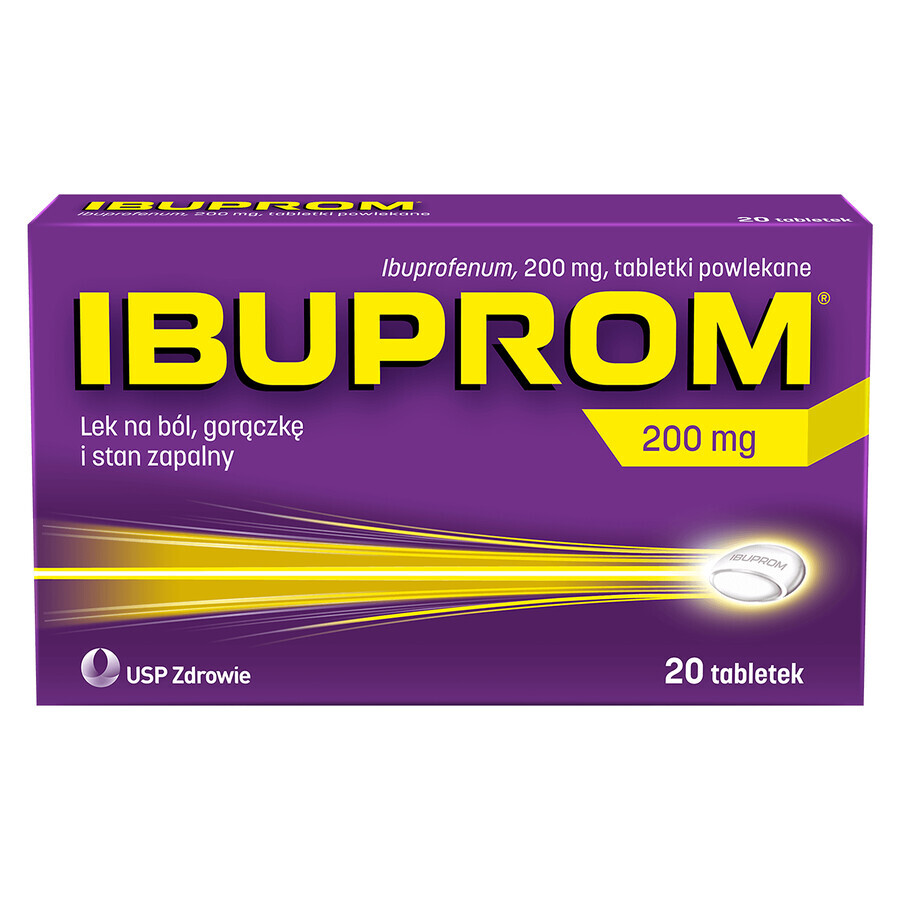 Ibuprom 200 mg, 20 comprimate