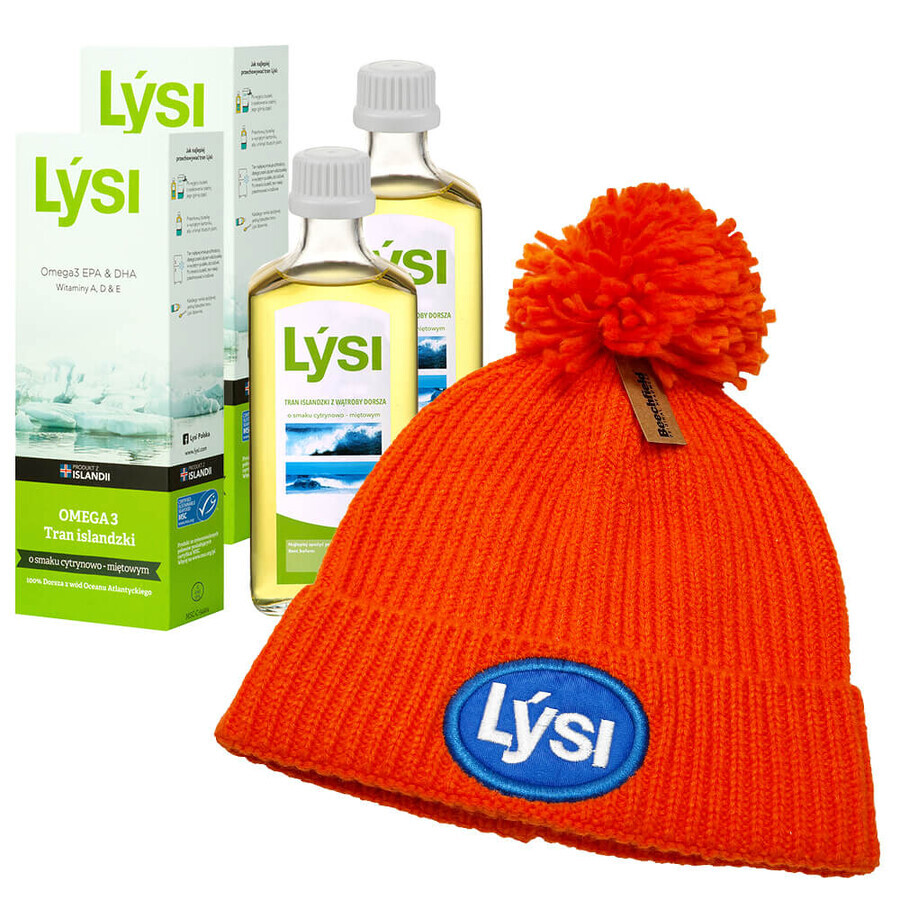 Set Lysi Icelandic Tranz, aromă de lămâie și mentă, 2 x 240 ml + capac gratuit