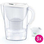 Brita Marella, carafe avec filtre 2,4 litres, blanc + filtre Maxtra Pro Pure Performance Pure Performance, 3 pièces