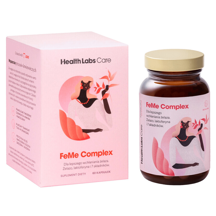 Health Labs FeMe Complex kit, 2 x 60 capsule + sac gratuit