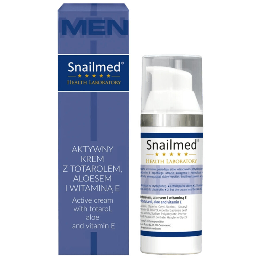 Snailmed crème lipoactive normalisante pour hommes, 30 ml