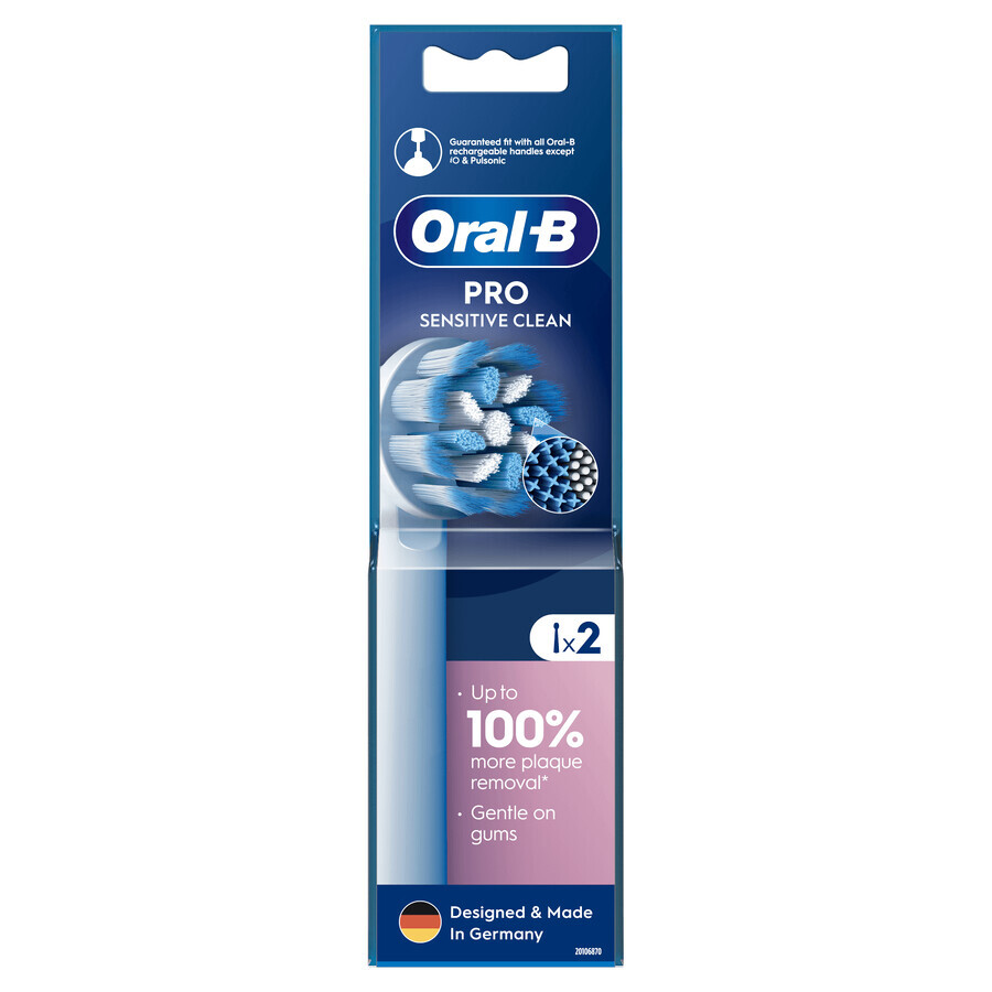 Oral-B Pro Sensitive Clean, vârfuri de schimb pentru periuța de dinți electrică, 2 bucăți