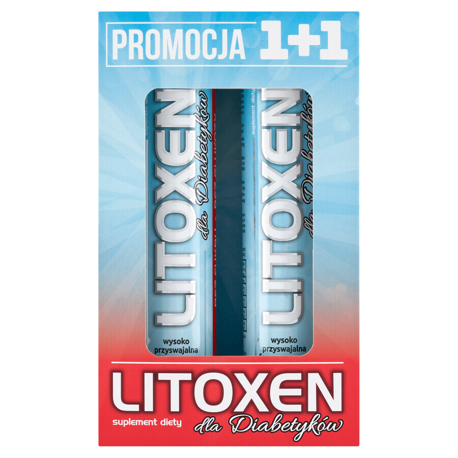 Litoxen pentru diabetici, 2 x 20 comprimate efervescente