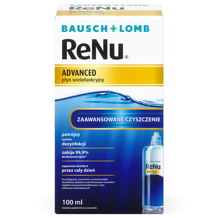 Renu Advanced, soluție pentru îngrijirea lentilelor de contact, 100 ml