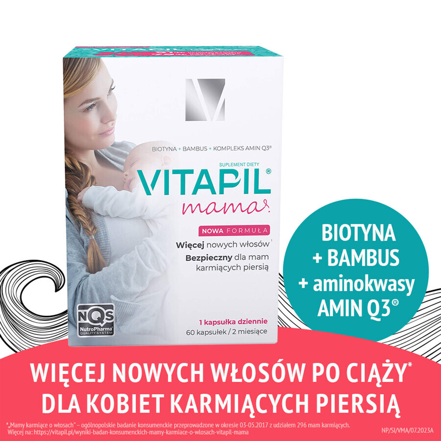 Vitapil Mama, 60 capsule + bandaj cosmetic gratuit