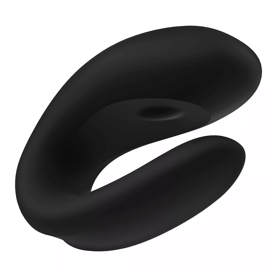 Satisfyer Double Joy, vibrateur pour couple commandé par téléphone, noir