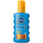 Nivea Sun Luminous 630 set, crème solaire liquide pour le visage, SPF 50+, 50 ml + lotion bronzante en spray, SPF 50, 200 ml + lotion bronzante, SPF 30, 30 ml gratuit