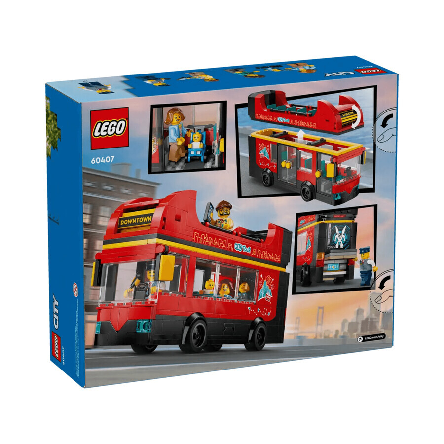 Roter Reisebus mit Stadtboden, 7+ Jahre, 60407, Lego