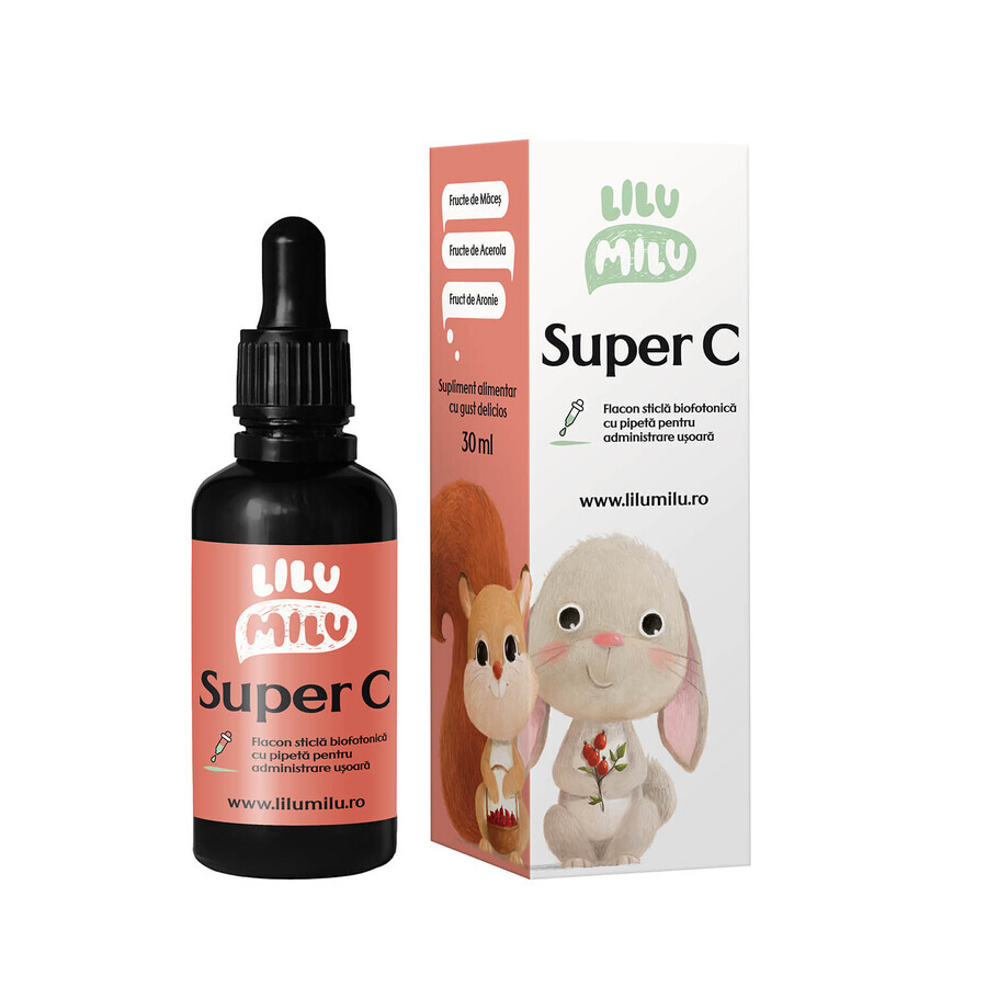 Gocce immunitarie per bambini Super C, 30 ml, Lilu Milu