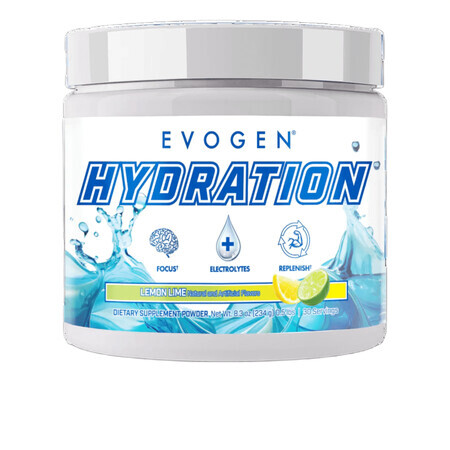 Poudre d'hydratation, citron vert, 234 g, Evogen