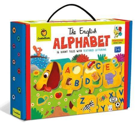 Puzzle Alphabet Montessori, +3 ans, 16 pièces, Ludattica