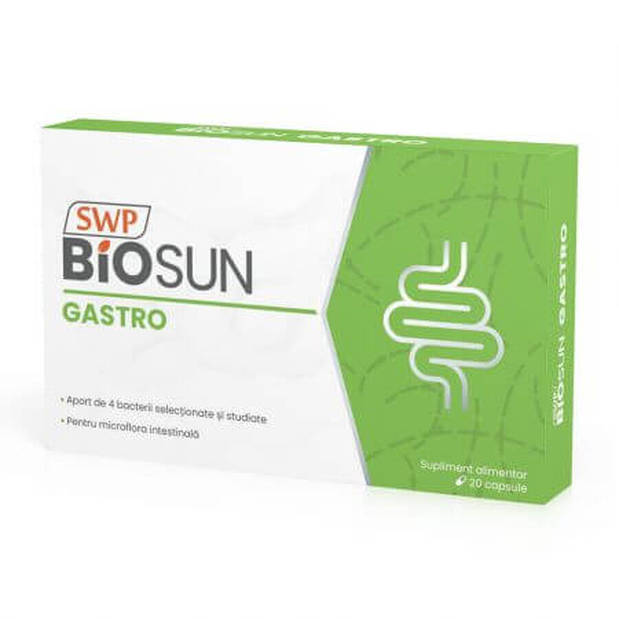 Bio-Sun Gastro, 20 capsule, Sun Wave Pharma