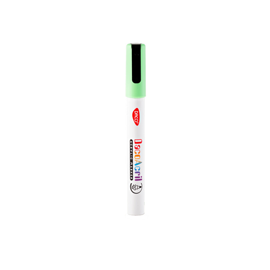 Marker acrilic, Verde Fluorescent, 1 buc, Daco