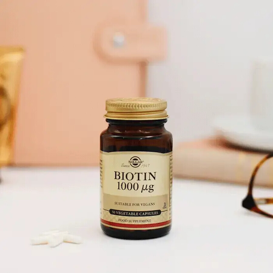 Biotin 1000 mcg, 50 capsule, Solgar