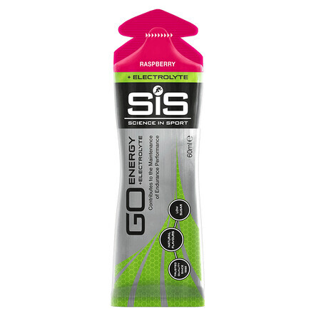 Gel energizant cu electroliti cu aroma de zmeura Sis Go Energy, 60 ml, Science In Sport