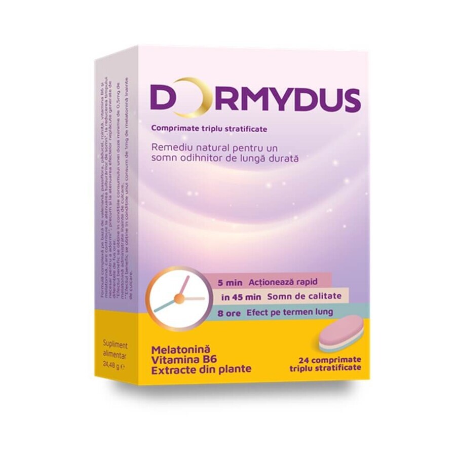 Dormydus, 24 triple layered tablets, Therapy