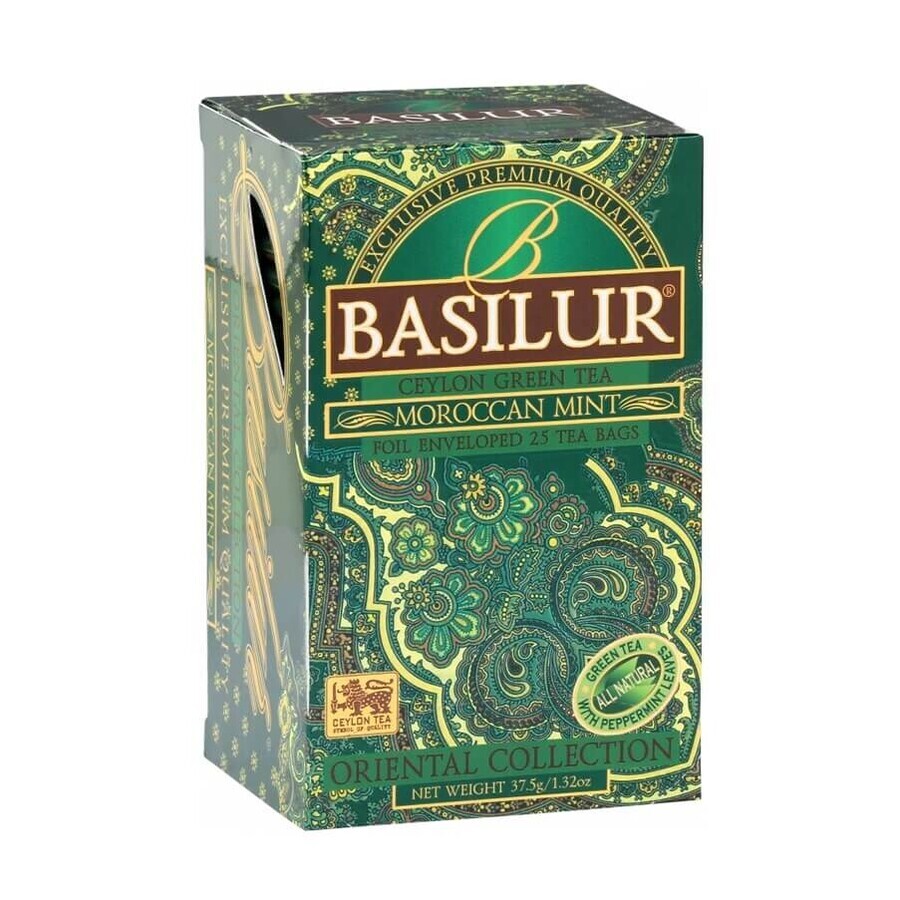 Té de menta marroquí, 25 bolsitas, Basilur