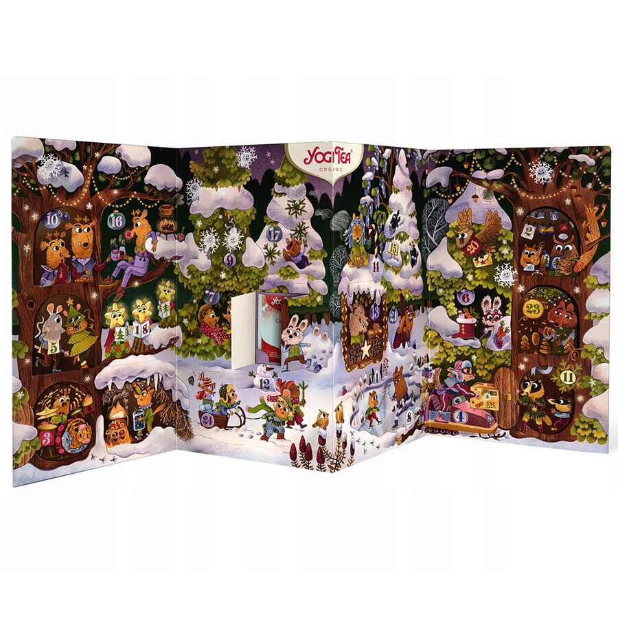 Set de ceai Yogi, calendar de advent cu ceaiuri, 46 g