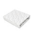 Cearceaf cu elastic pentru leagan sau patut co-sleeper, Mini Gray Stars, 90x40 cm, MimiNu