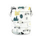 Cutie depozitare jucarii cu manere, Childrens Journey Grey, 50x35 cm, MimiNu