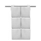 Organizator matlasat din catifea moale, pentru patut, cu 6 compartimente, Gray, 70 x 40 cm, MimiNu