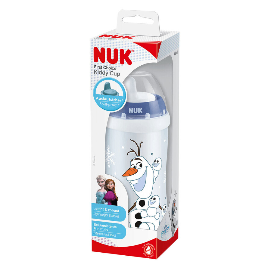 Olaf Kiddy Disney Frozen, +12 maanden, 300 ml, met anti-kromsnavel, Nuk