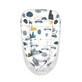 Cosulet bebelus pentru dormit Baby Cocoon, Childrens Journey Grey, 75x55 cm, MimiNu