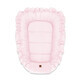 Cosulet pentru bebelus cu volanase Baby Nest, Pink, 55 x 75 cm, MimiNu