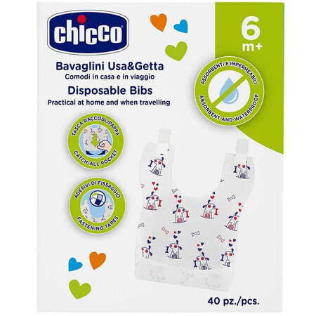 Bavete unică folosință, 40 buc, 67440-7, Chicco