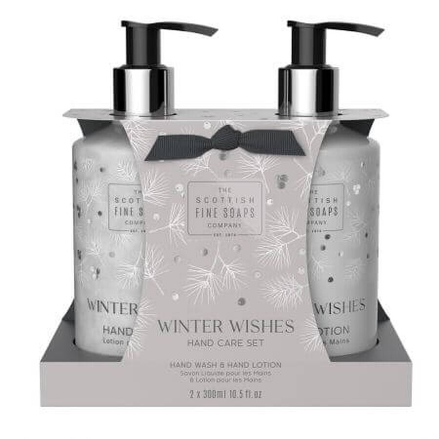 Set pentru ingrijirea mainilor Winter Wishes, 2 x 300ml, Scottish Fine Soaps