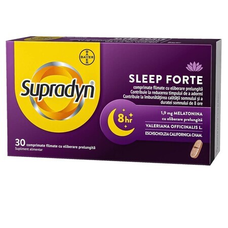 Supradyn Sleep Forte, 30 comprimate filmate, Bayer