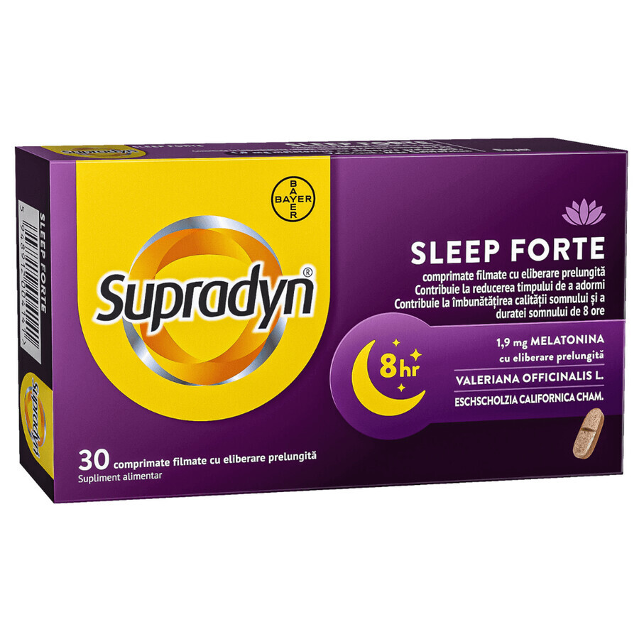 Supradyn Sleep Forte, 30 comprimate filmate, Bayer