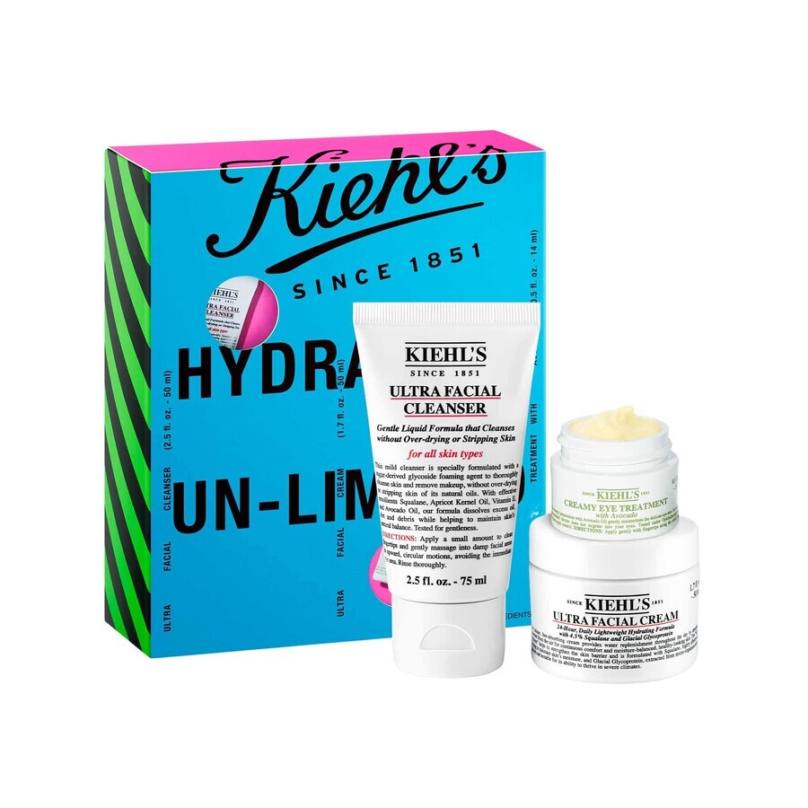 Set Hydration Un-Limited, 75ml + 50ml + 14ml, Kiehl's