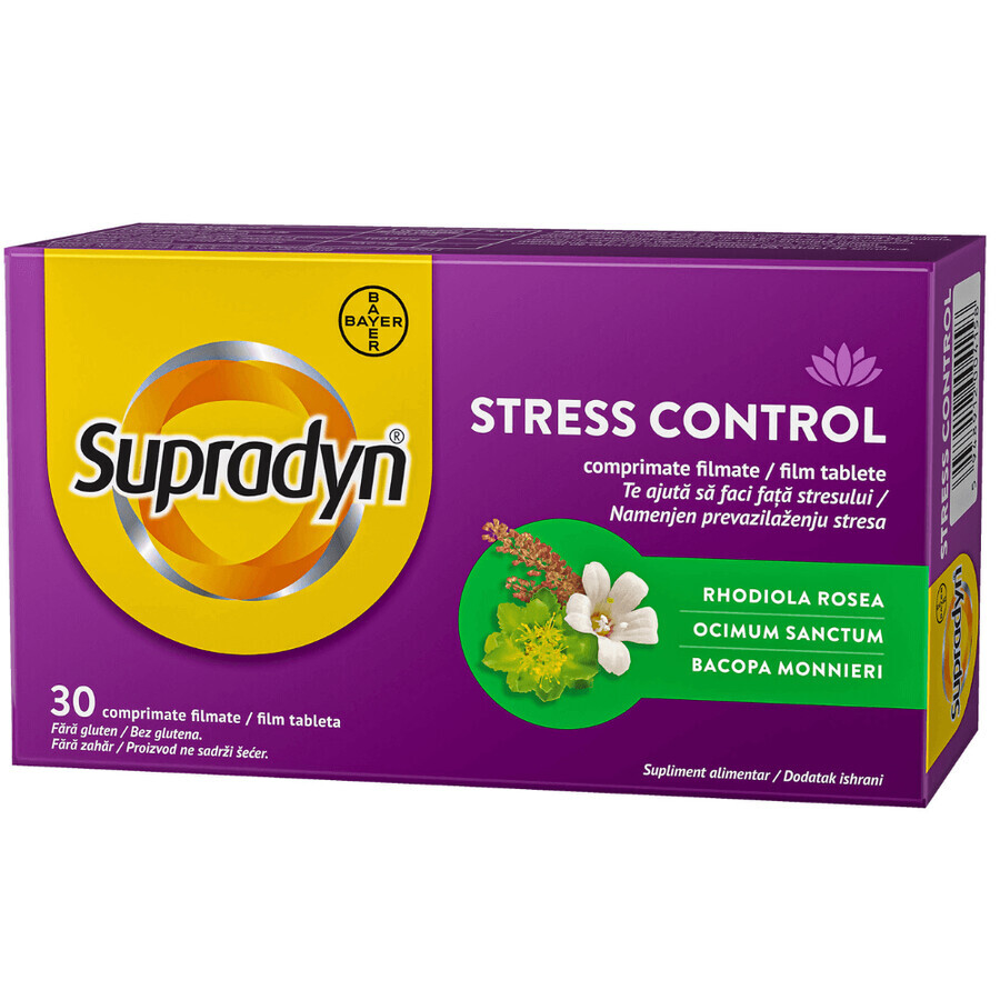 Supradyn Stress Control, 30 comprimate filmate, Bayer