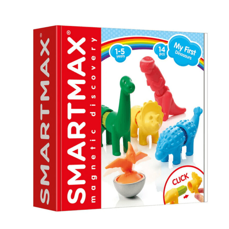 My First Dinosaurs magnetisch spel, 14-delig, Smart Max