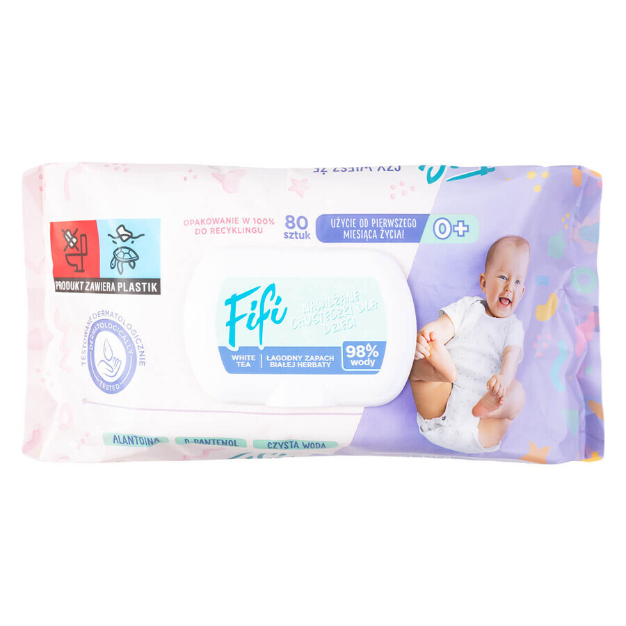 Set Opharm Fifi, șervețele umede pentru copii, 10 x 80 bucăți