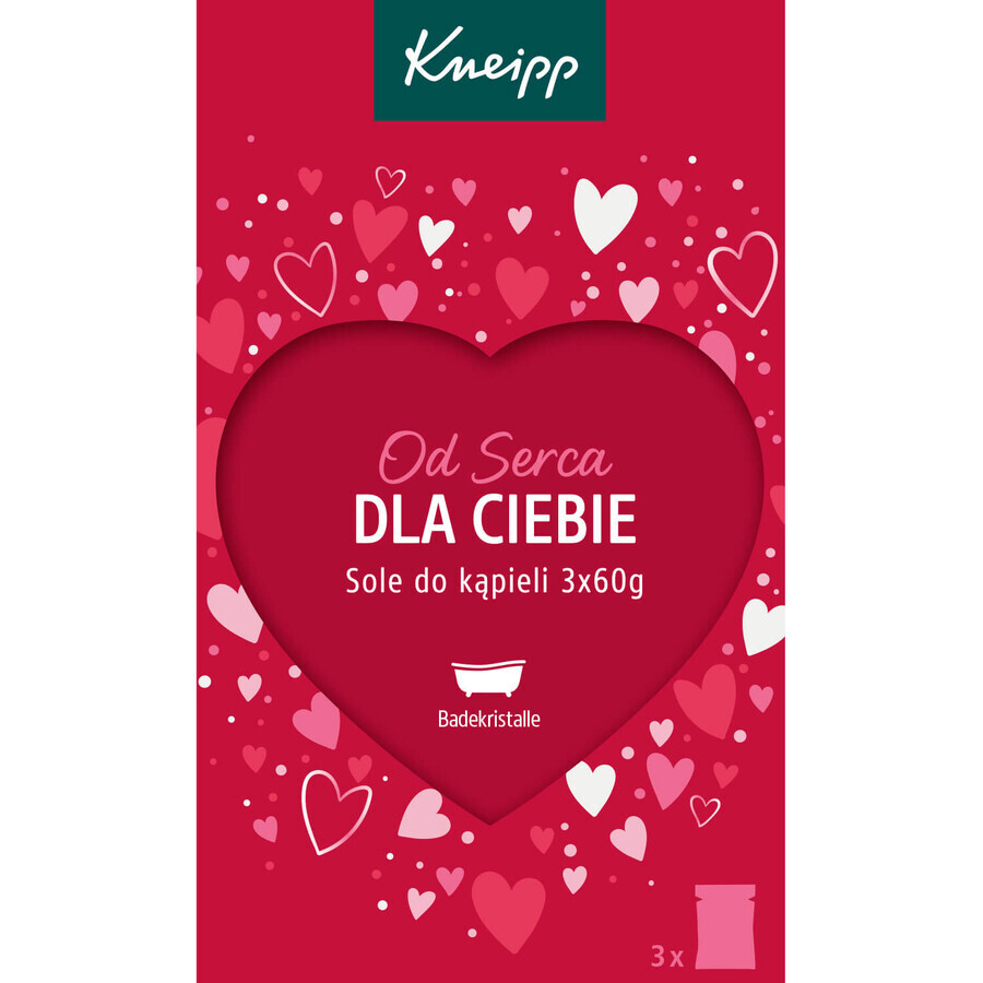 Kneipp Set From the heart for you, bath salts, 3 x 60 g